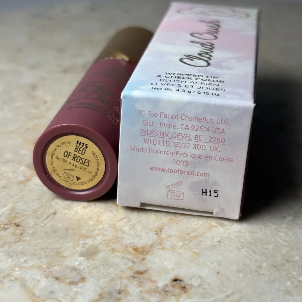 Too Faced Cloud Crush Whipped Lip‎ & Cheek Color  4.3g NIB BED OF ROSES